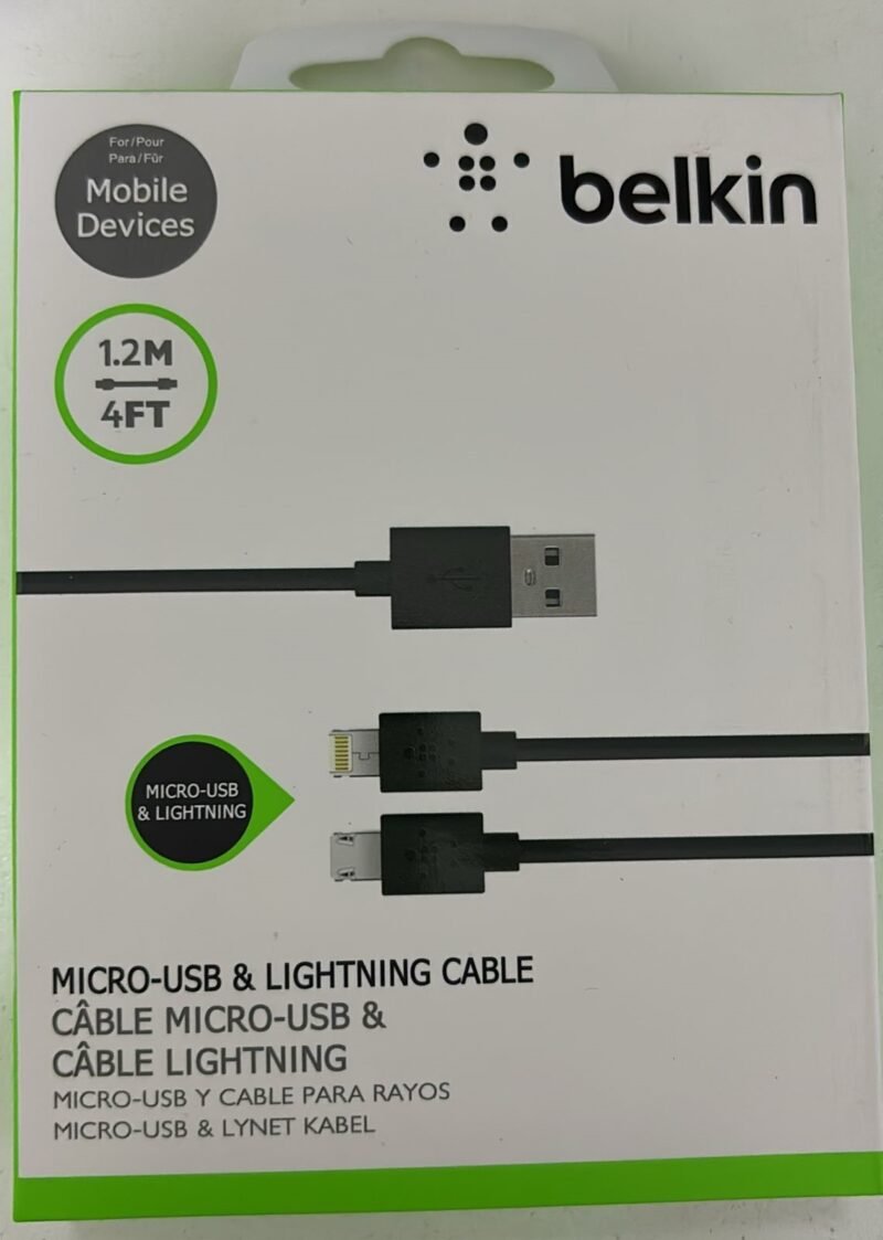 CABLE BELKIN IPHONE + V8