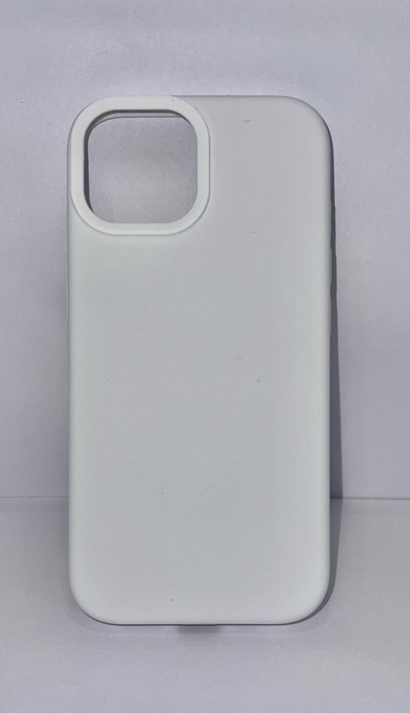SILICONA SIN LOGO IPHONE 15 PROMAX BLANCO