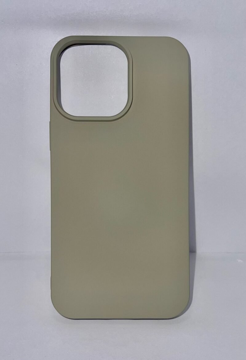 SILICONA SIN LOGO IPHONE 14 PLUS GRIS