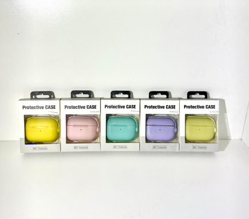 FUNDA MACAROON AIRPODS 4 AMARILLO