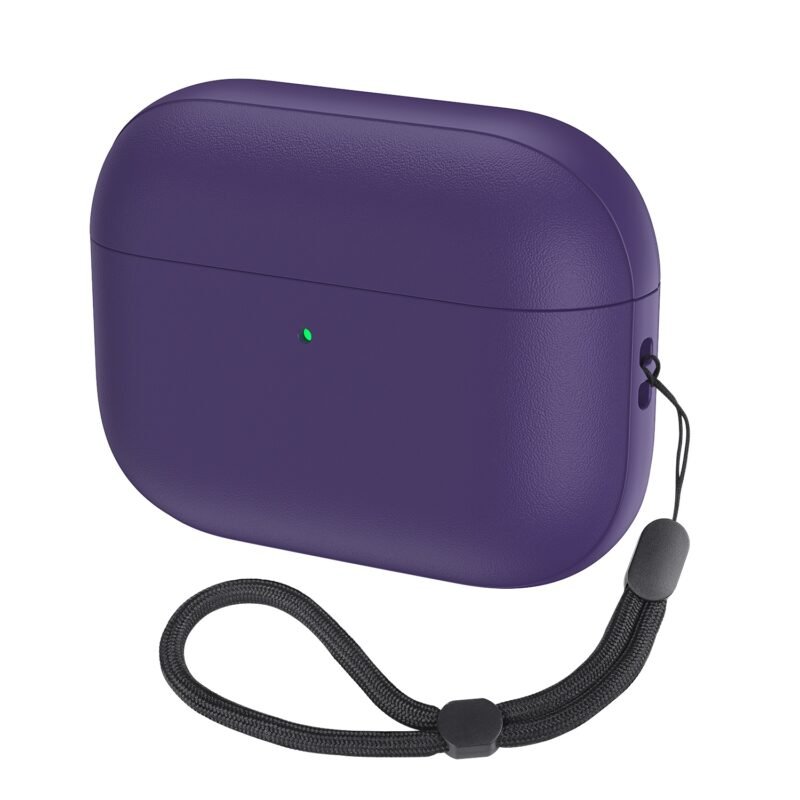 FUNDA ECOCUERO AIRPODS PRO 2 VIOLETA