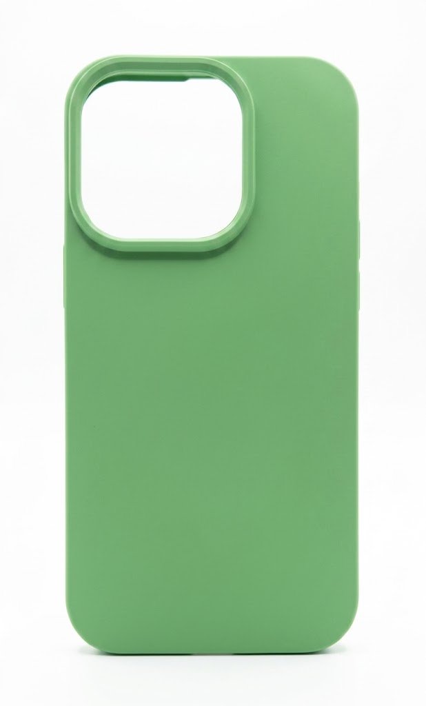 SILICONA SIN LOGO IPHONE 16 VERDE AGUA